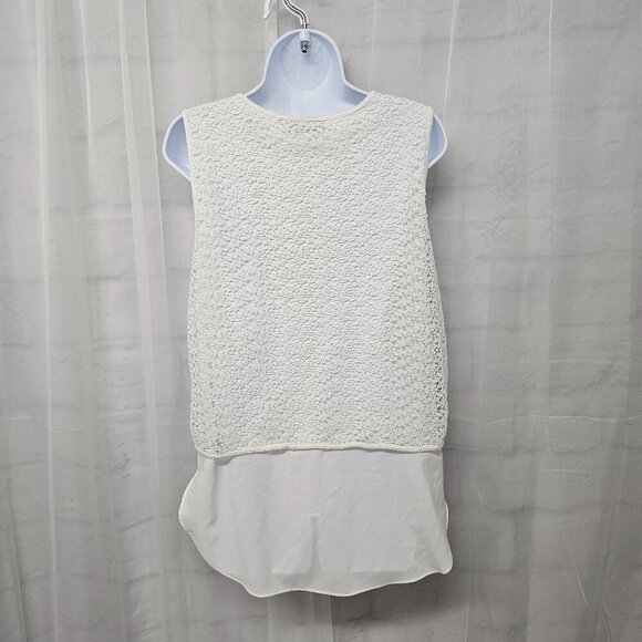 Apt. 9 White Floral Lace Layered Tank Top Boho Festival Coquette L - Picture 6 of 12